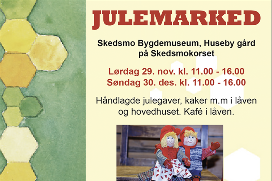 JULEMARKED PÅ SKEDSMO BYGDEMUSEUM -  HUSEBY GÅRD 