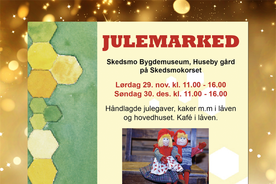 Vårt tradisjonelle julemarked åpner i morgen